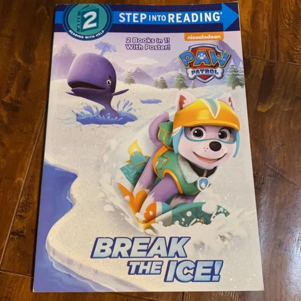 Paw Patrol Book Lot  Look & Find Reader book Skye Puppet  Tin  Chase Figure